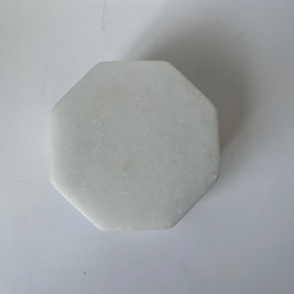 Octagon Marble Inlay Pietra Dura Art Jewelry Handcraft Handmade Box White Floral - Picture 12 of 15